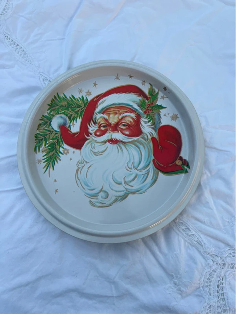 MCM Santa Plastic Serving Tray